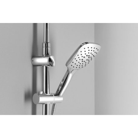 SAPHO AQUALINE KERA zuhanyoszlop, fejzuhannyal és zuhanyszettel, króm