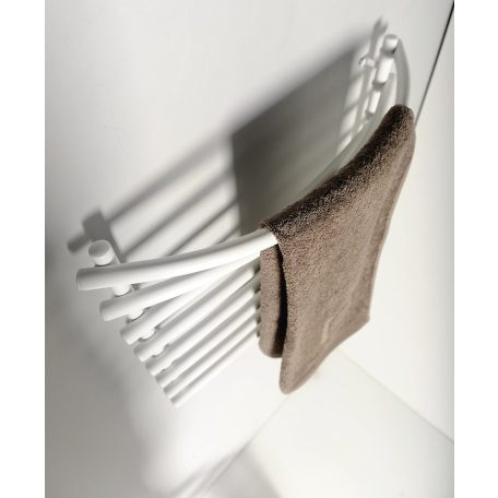 SAPHO AQUALINE elektromos törölközőszárító radiátor, 570x465mm, 72W, fehér