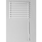 SAPHO AQUALINE elektromos törölközőszárító radiátor, 570x465mm, 72W, fehér