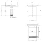 SAPHO AQUALINE KLIK-KLAK mosdólefolyó, nem zárható, túlfolyó nélkül, 10-50mm, króm