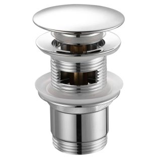 06 TF7001 AQUALINE KLIKLAK 11/4 nagy dugóval, króm, mosdó lefolyó vastagság 25-45 mm"