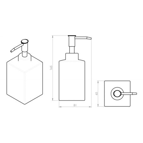 VE81 AQUALINE VERBENA szappanadagoló, kerámia