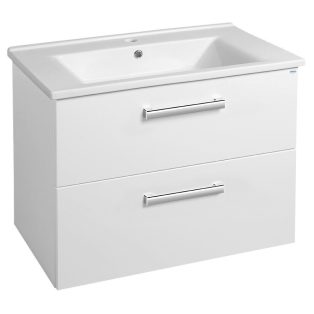   SAPHO AQUALINE VEGA mosdótartó szekrény, mosdó nélkül, 2 fikókos, 72x57,60x43,80cm, fehér