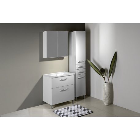 VG080 AQUALINE VEGA tükrösszekrény , 80x70x18, fehér