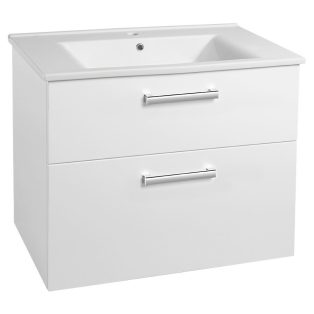   SAPHO AQUALINE VEGA mosdótartó szekrény, mosdó nélkül, 2 fiókos, 82x67,6x43,8cm, fehér