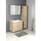 VG880 AQUALINE VEGA tükrösszekrény, 80x70x18cm, platinatölgy