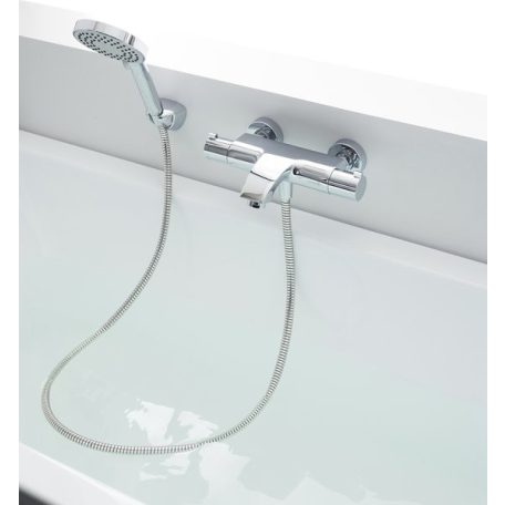 RAVAK Termosztátos 150 mm-es fali kádcsaptelep - lapos változat