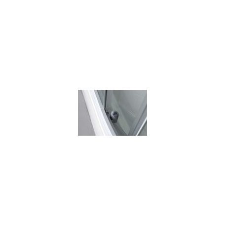06 YB93 AQUALINE AIGO íves zuhany box 900x900x2050 mm, fehér profil, transzparent üveg