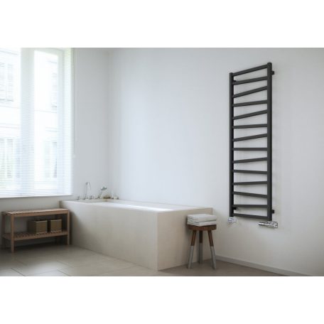 SAPHO ZIG fürdőszobai radiátor, 500x1572mm, 582W, struktúrált antracit