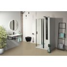 SAPHO  POLYSAN ZOOM LINE BLACK zuhanyajtó, 1100mm, transzparent, fekete 