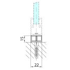 SAPHO POLYSAN ZOOM LINE toldó profil, 15mm, króm