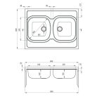 Tango rozsdamentes mosogató - szatén