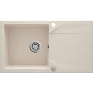   Deante EVORA Gránit mosogató, 1 medence + csepegtető, 780x440 mm, bézs