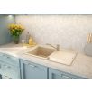   Deante EVORA Gránit mosogató, 1 medence + csepegtető, 780x440 mm, homok