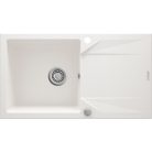 Deante EVORA  Gránit mosogató, 1 medence + csepegtető, 780 x 440 x 180 mm ALABÁSTROM