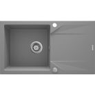 Deante EVORA Gránit mosogató, 1 medence + csepegtető, 780x440 mm, szürke