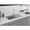   Deante EVORA Gránit mosogató, 1 medence + csepegtető, 780x440 mm, szürke
