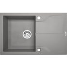 Deante ANDANTE Gránit mosogató 1 medence + csepegtető, 780 x 490 mm, metál szürke