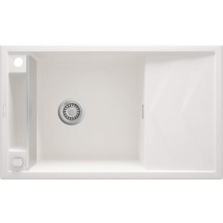   Deante MAGNETIC Gránit mosogató, 1 medence + csepegtető, alabástrom, 820 x 500 x 219 mm