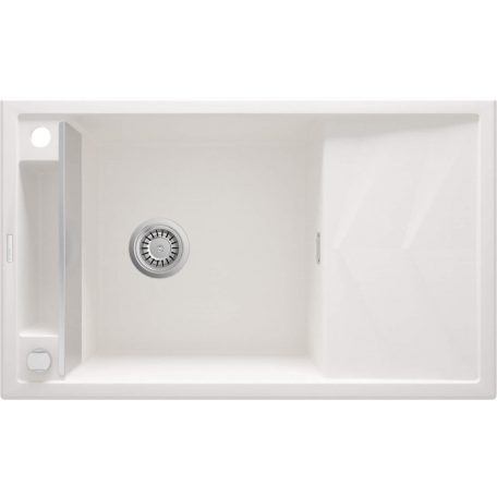 Deante MAGNETIC Gránit mosogató, 1 medence + csepegtető, alabástrom, 820 x 500 x 219 mm