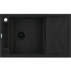 Deante MAGNETIC Gránit mosogató, 1 medence + csepegtető, Nero, 820 x 500 x 219 mm