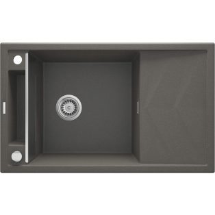   Deante MAGNETIC Gránit mosogató, 1 medence + csepegtető, antracit, 820 x 500 x 219 mm