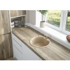 Deante FORTISSIMO Gránit mosogató, kör, 1 medence, 480 x 480 mm, homok