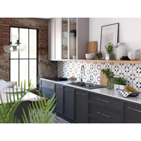 Deante MAGNETIC kiegészítő készlet mosogatóhoz, rozsdamentes acél, Szálcsiszolt inox